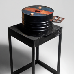Metal drum with sustainable fire block that you can use as cooker and a braai stand